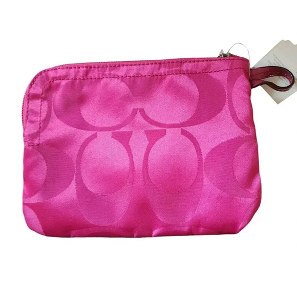 New Coach 2-Piece Signature Getaway Weekender Nylon Packable Pink Berry - Picture 7 of 13